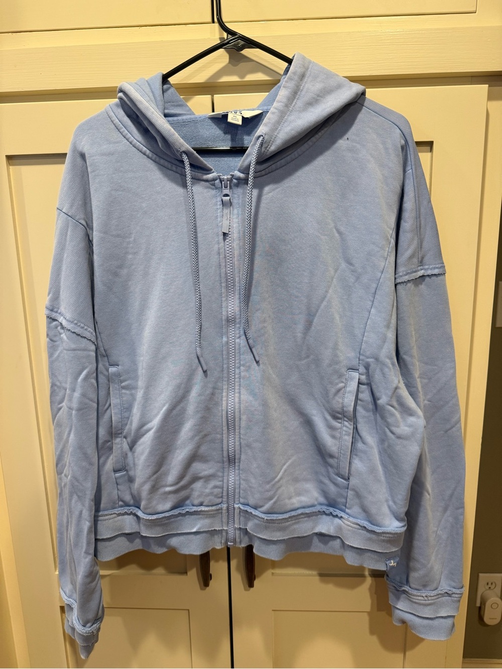JoyLab Light Blue Full-Zip Hoodie Jacket
